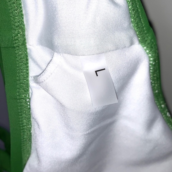 NWT CUPSHE Green White Fruit Lemons Two Piece Swimsuit Bikini Size Large - Picture 8 of 8